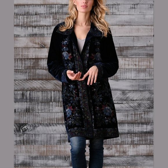 paparazzi Sweaters - NWT PAPARAZZI Navy Blue Floral Open Cardigan, XL